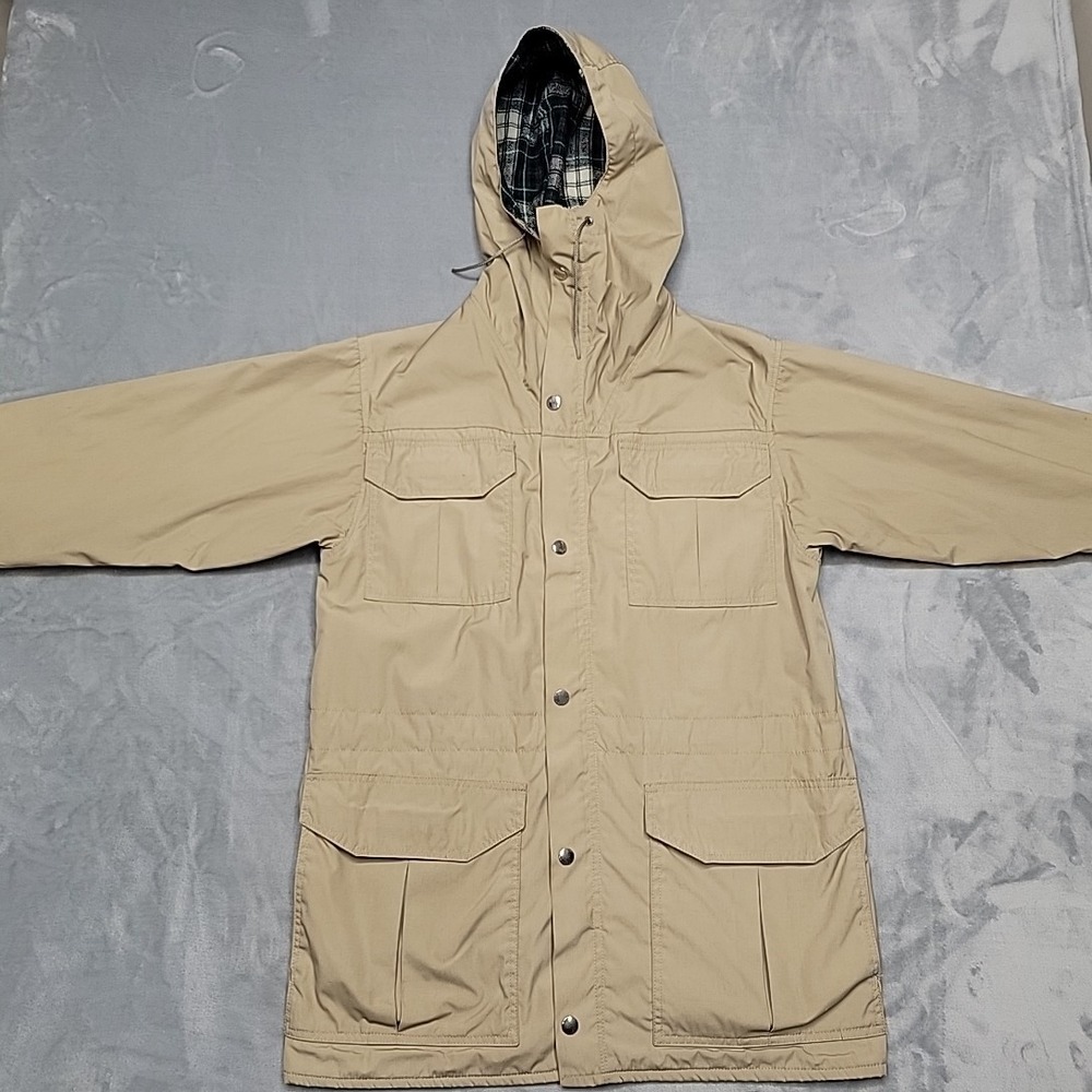 Vintage Holubar Mountain Parka Mens Mens Tan Wool Lined Hooded Jacket‎ Gorpcore